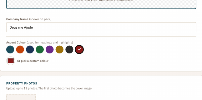 Add your branding — logo and colours