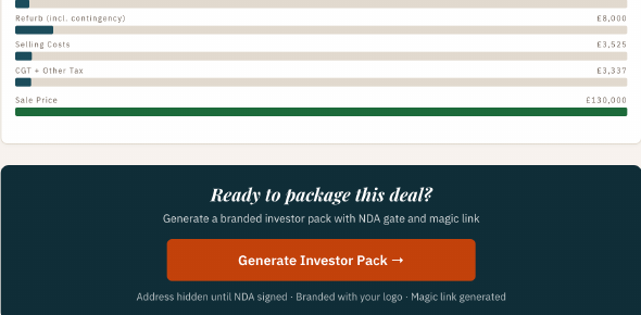 Pay and generate your pack
